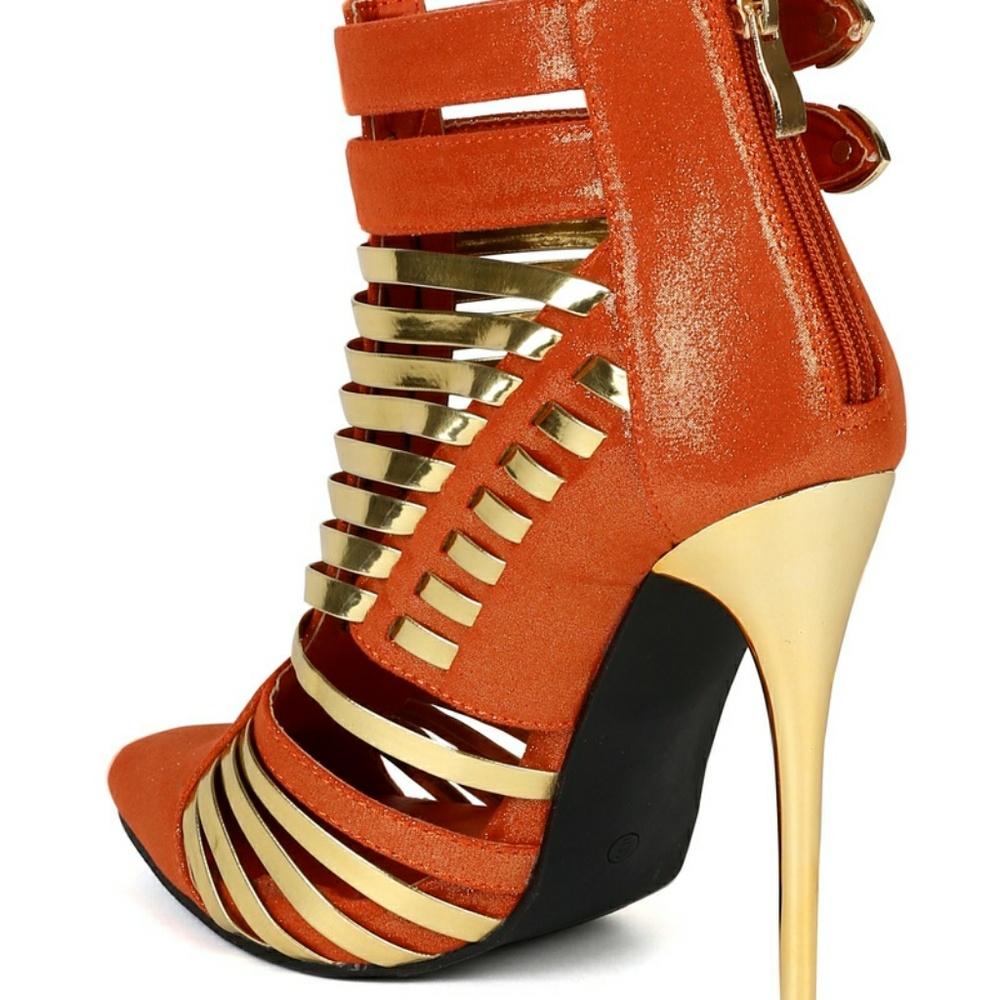 Wild Rose Wilson-02 Caged Pointed Booties